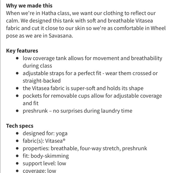 Lululemon Contentment Triangle Tank 2/4 - Picture 6 of 6